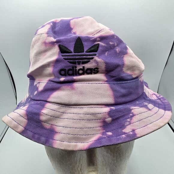 Adidas Reverse Dye Adults Purple Bucket Hat Casual Outdoors Retro Party Colorful - Picture 1 of 8